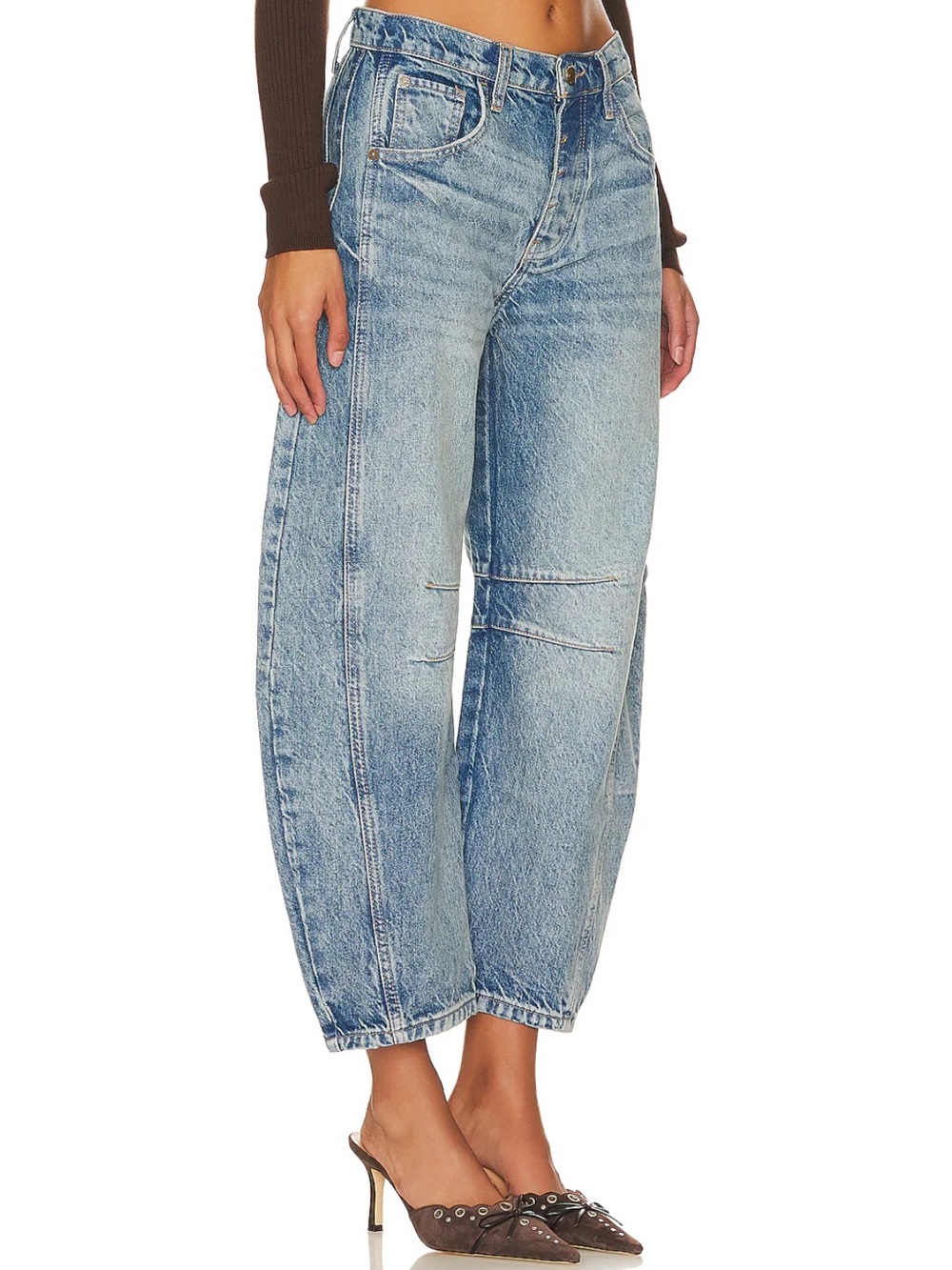 We The Free - Good Luck Barrel Mid Rise Jeans - Picture 2 of 16